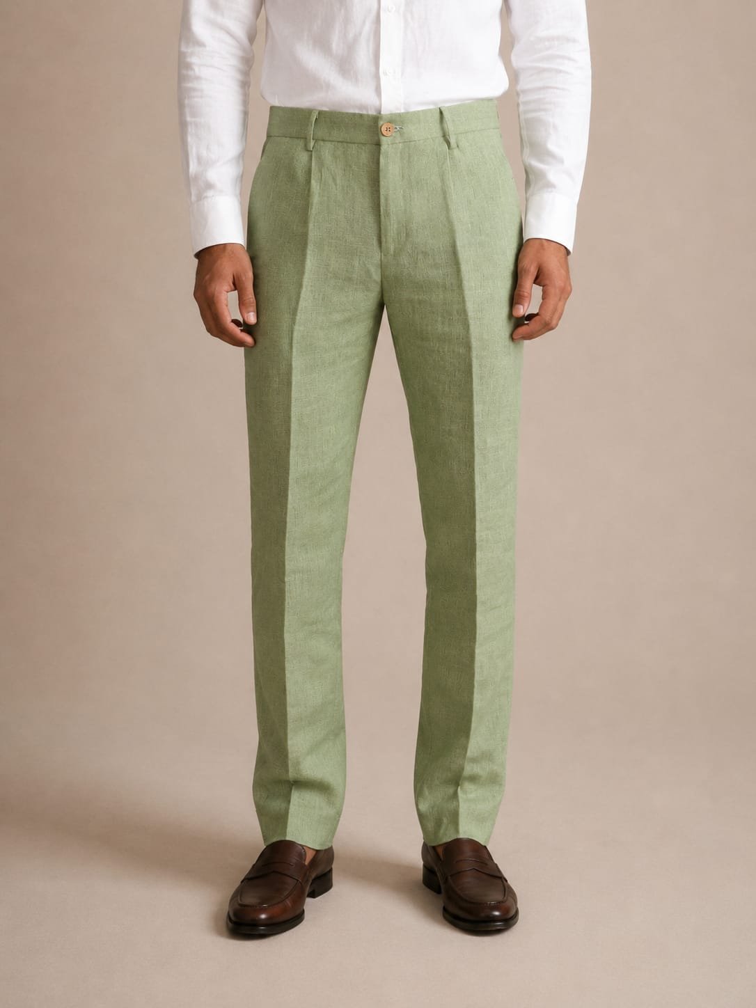 Sage green – Breclo Pure Linen Trousers